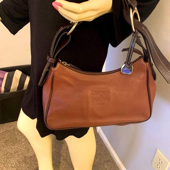 Dooney & Bourke Leather Florentine Hobo Handbag - Picture 2 of 11